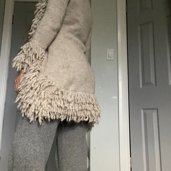 Shaggy Fringe Cardigan - Picture 2 of 10